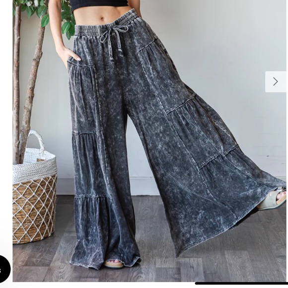 Oli & Hali “ Florence” Oli and Hali Wide Leg Pants Elastic Waist SR32 - Picture 1 of 7